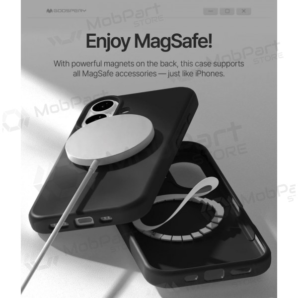 Case Mercury Pure Magsafe Silicon Case Apple iPhone 17 black