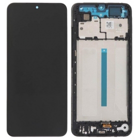 Ekranas Xiaomi Redmi A5 (Short Flex)with lietimui jautriu stikliuku and rėmeliu Black original (service pack)