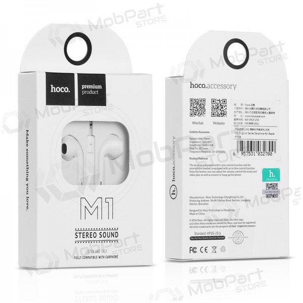 Earphone HOCO M1 3,5mm (white) Earphone HOCO M1 3,5mm (white)