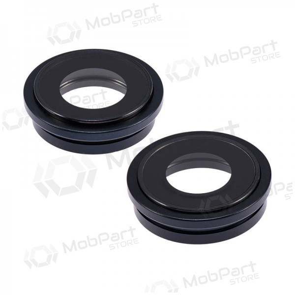 iPhone 14 / 14 Plus camera glass / lens (2pcs) (black) (with frame)