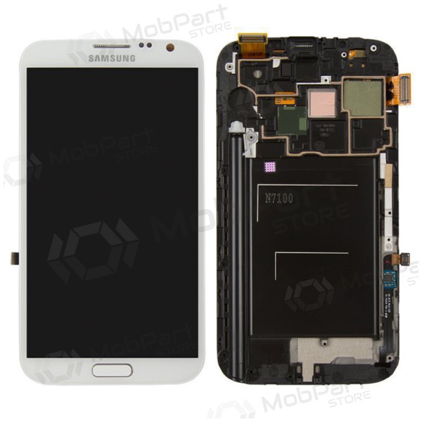 Samsung N7100 Galaxy Note 2 screen (white) (with frame) (service pack) (original) Samsung N7100 Galaxy Note 2 screen (white) (with frame) (service pack) (original)
