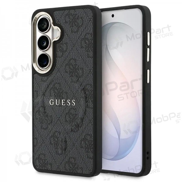 Samsung Galaxy S26 case - Guess PU Leather 4G Gold Frame Magnetic (black)