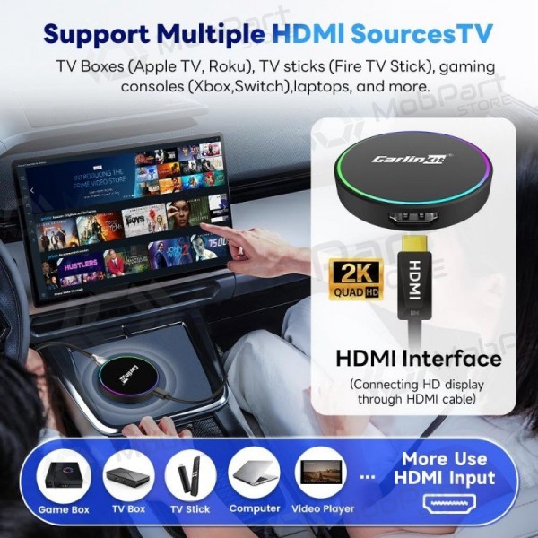 CarPlay adapter Carlinkit HD2CP Pro wireless Android Auto black