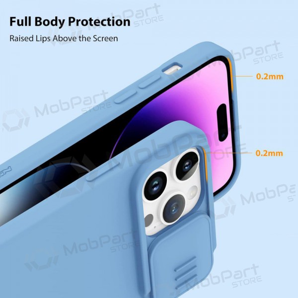 Apple iPhone 14 Plus case „Nillkin Silicone“ (light blue) Apple iPhone 14 Plus case „Nillkin Silicone“ (light blue)