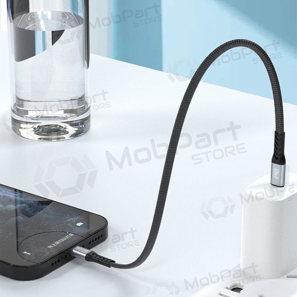 Lightning cable Dudao L10P USB-C to Lightning 0.23 m 20 W black
