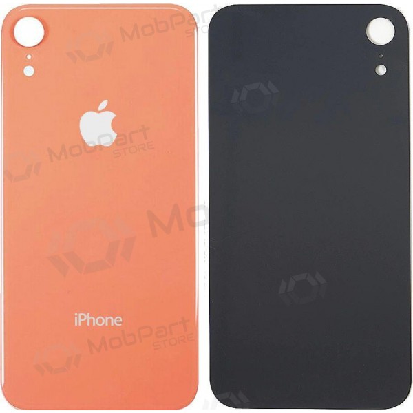 Apple iPhone XR back / rear cover pink (coral) (bigger hole for camera)