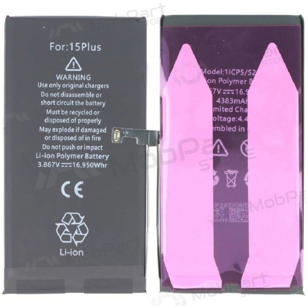 Apple iPhone 15 Plus battery (Self-Diagnosable) (Premium)