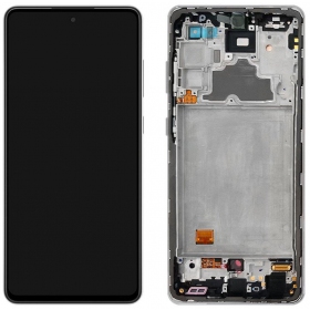 Samsung Galaxy A72 screen (black) (with frame) (original)