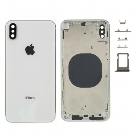 Apple iPhone XS Max back / rear cover silver (white) full