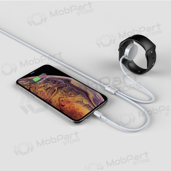 USB cable Devia Smart 2in1 Lightning+Apple Watch wireless charger