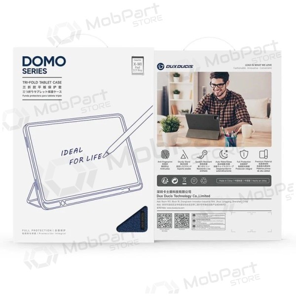 Xiaomi Pad 7, Pad 7 Pro, 8 case - Dux Ducis Domo (dark blue)