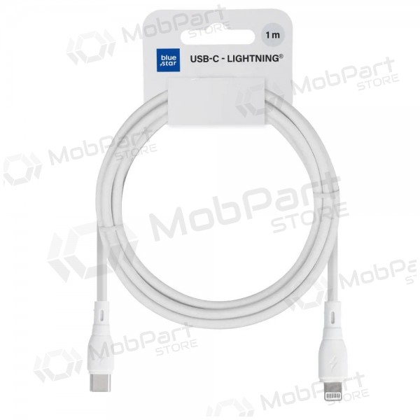 Lightning cable Blue Star PJ72-18-3 USB-C to Lightning 1 m white