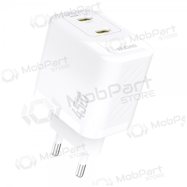 Phone charger Dudao A28P 45 W GaN 2x USB-C white