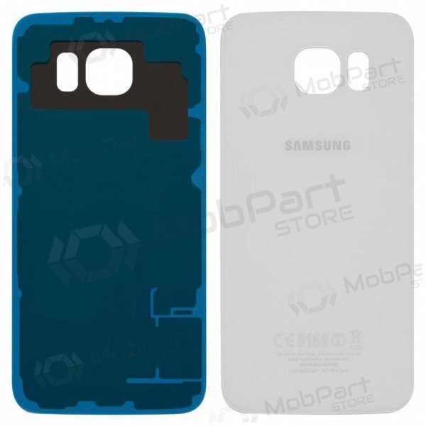 Samsung G920F Galaxy S6 back / rear cover white (white pearl) (used grade B, original)