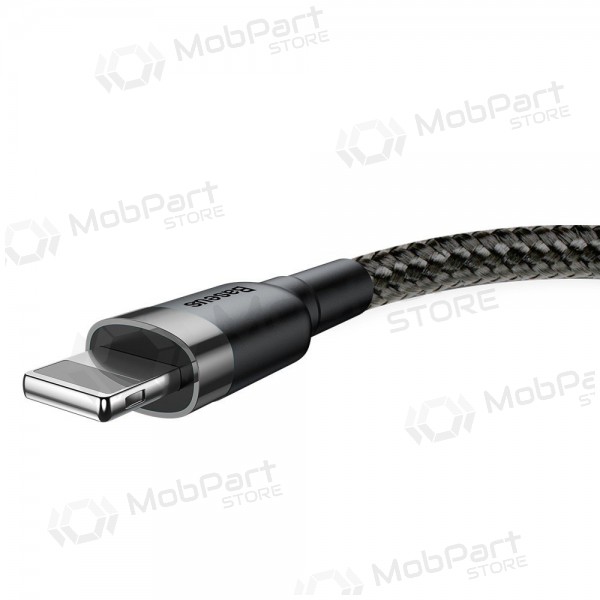 USB cable Baseus Cafule USB-A to Lightning 2.4A 1.0m grey-black CALKLF-BG1