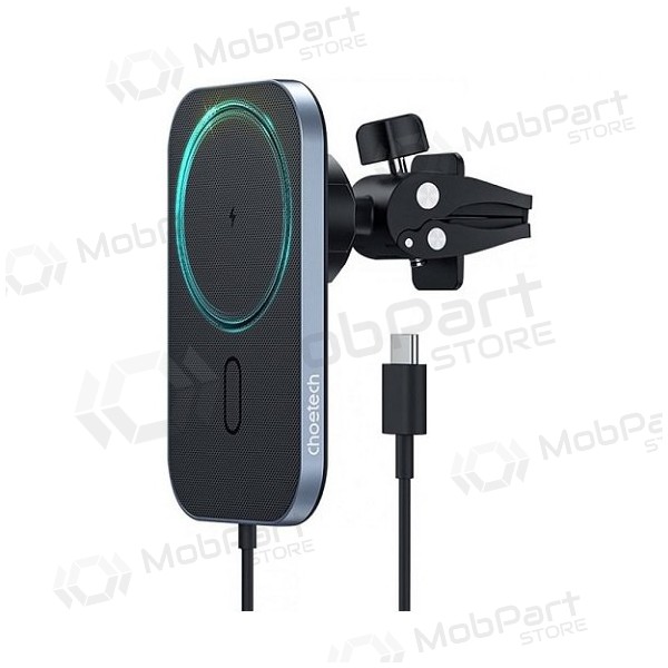 Telefono laikiklis automobiliui CHOETECH su belaidžio įkrovimo funkcija, 15W, (MagSafe) Telefono laikiklis automobiliui CHOETECH su belaidžio įkrovimo funkcija, 15W, (MagSafe)