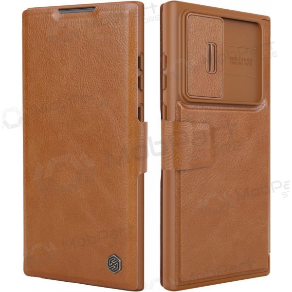 Samsung Galaxy S23 FE case „Nillkin Leather“ (brown) Samsung Galaxy S23 FE case „Nillkin Leather“ (brown)