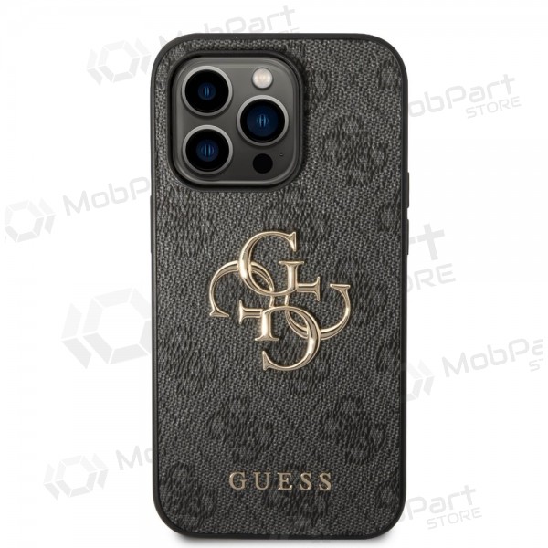 Apple iPhone 14 Pro case - Guess PU 4G Metal Logo (grey)