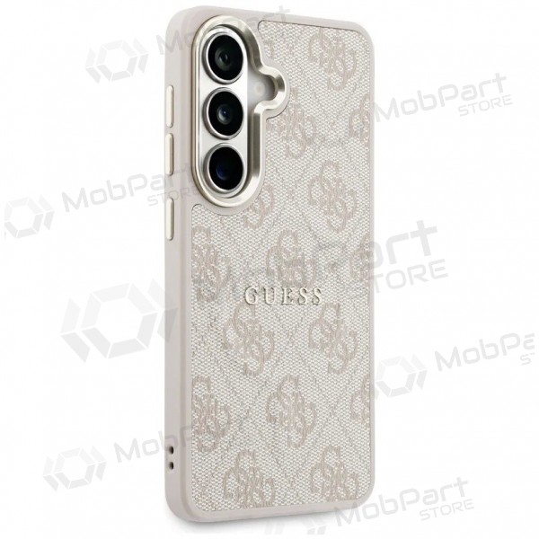 Samsung Galaxy S26 case -Guess PU Leather 4G Gold Frame Magnetic- (pink)