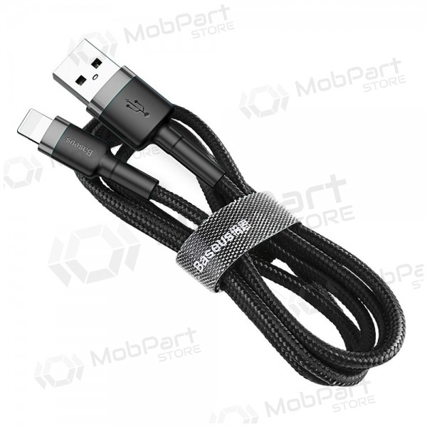 USB cable Baseus Cafule USB-A to Lightning 2.4A 1.0m grey-black CALKLF-BG1