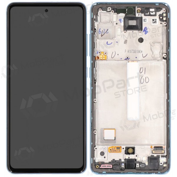 Samsung Galaxy A52 screen (blue) (with frame) (original) Samsung Galaxy A52 screen (blue) (with frame) (original)
