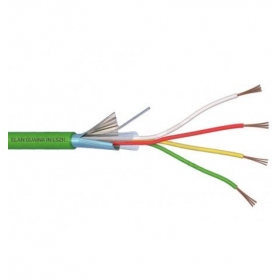 ELAN Tinned screened hologen-free Cable 4x0.22 (green)