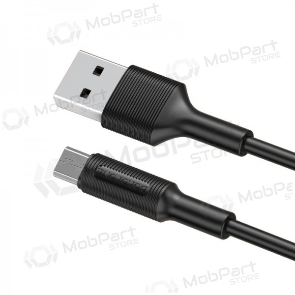 USB cable Borofone BX1 microUSB 1.0m (black)