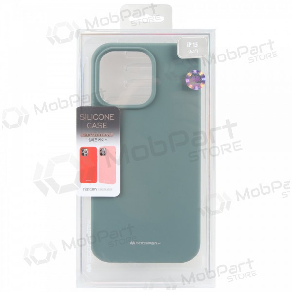 Case Mercury Silicone Case Apple iPhone 16e dark green Case Mercury Silicone Case Apple iPhone 16e dark green