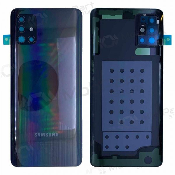 Samsung A515 Galaxy A51 2020 back / rear cover black (Prism Crush Black) (used grade C, original) Samsung A515 Galaxy A51 2020 back / rear cover black (Prism Crush Black) (used grade C, original)