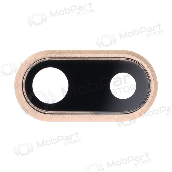 Apple iPhone 8 Plus camera glass / lens (gold) (with frame)