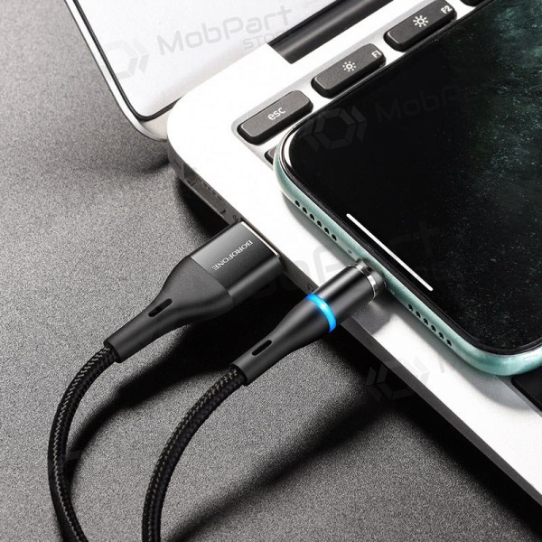 USB cable Borofone BU16 Skill Magnetic Lightning 1.0m (black)