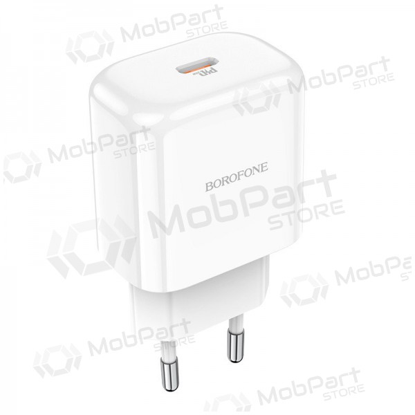 Charger Borofone BN3 Type-C QC 3.0, PD 2.0 20W (white)