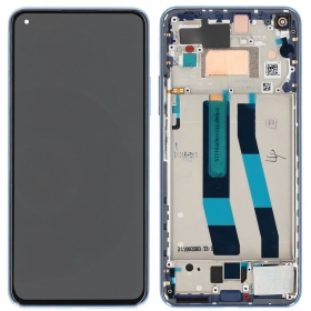 Xiaomi Mi 11 Lite 4G screen (blue) (with frame) (original)