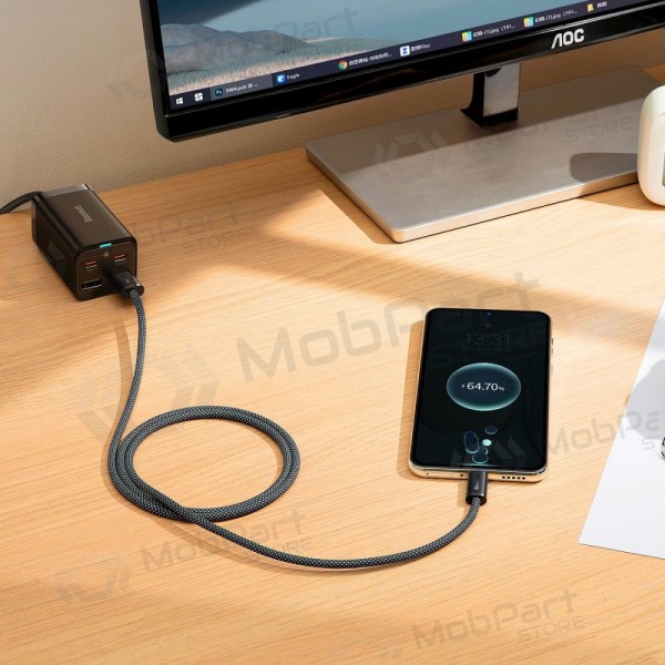 USB cable Baseus Dynamic 100W USB-A to Type-C 1.0m grey CALD000616