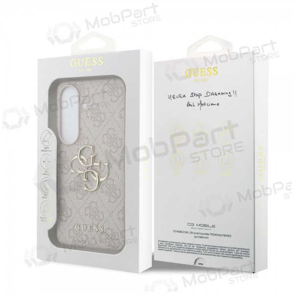 Samsung Galaxy S26 case - Guess PU 4G Metal Logo (pink)