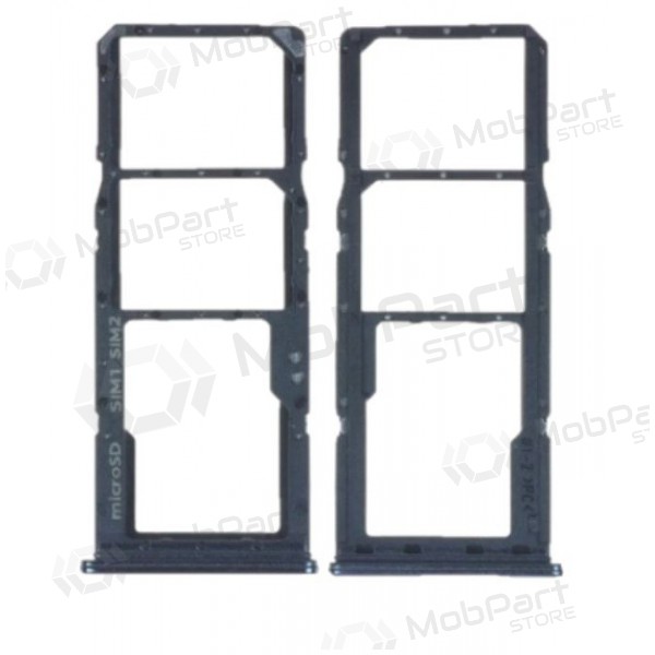 Samsung A750 Galaxy A7 2018 SIM card holder (black) (service pack) (original)