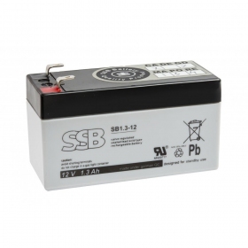 Battery (AGM) SSB SB (1.3Ah, 12V, F1, VRLA)