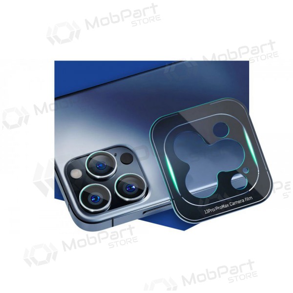 Apple iPhone 14 Pro / 14 Pro Max protective tempered glass for camera - 3MK Lens Pro (silver)