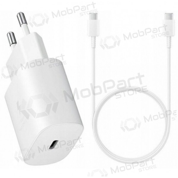 Charger original Samsung EP-TA800NW 25W + Type-C cable 25W white
