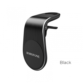 Automobilinis Universal telefono laikiklis Borofone BH10, tvirtinamas ant ventiliacijos grotelių, magnetinis, black