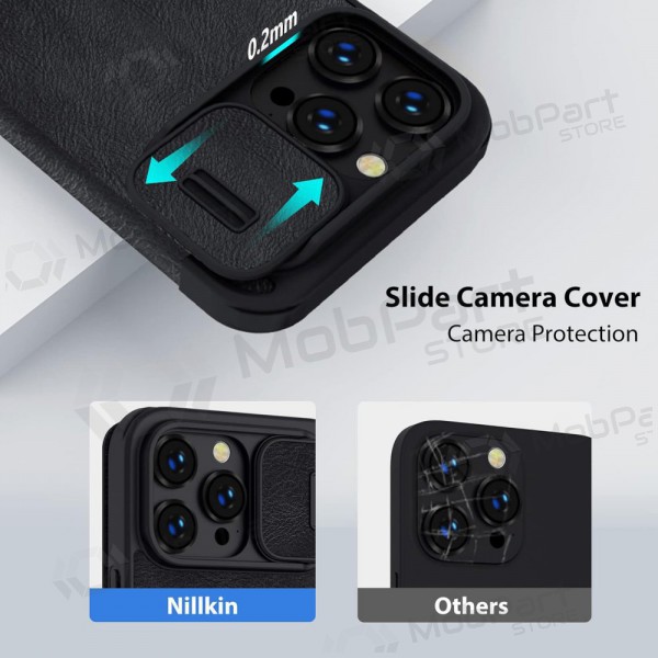Apple iPhone 14 case - Nillkin Leather (blue)
