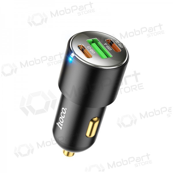 Car phone charger Hoco NZ6 45 W PD 2x USB-C + USB-A black