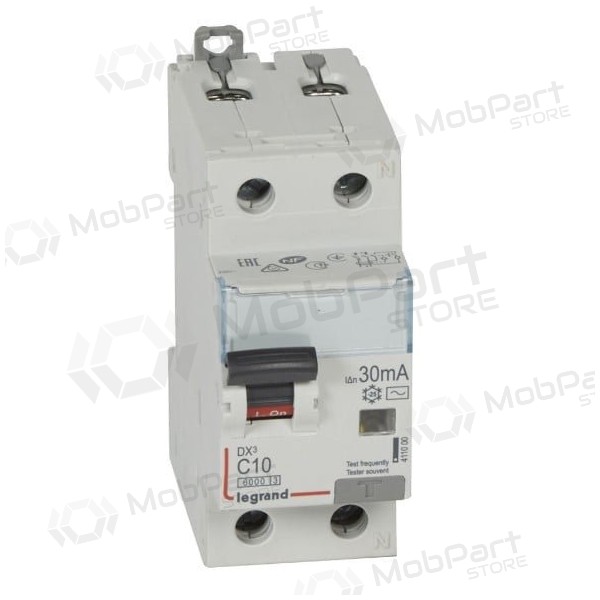 Automatic switch with current drain relay Legrand 411000 (10A, 1P+NR, 230V, 30mA, RCBO)