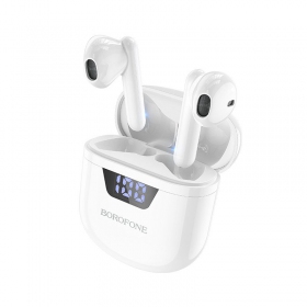 Wireless headset / handsfree Borofone BW05 Pure TWS (white)