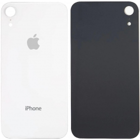 Apple iPhone XR back / rear cover (white) (bigger hole for camera)