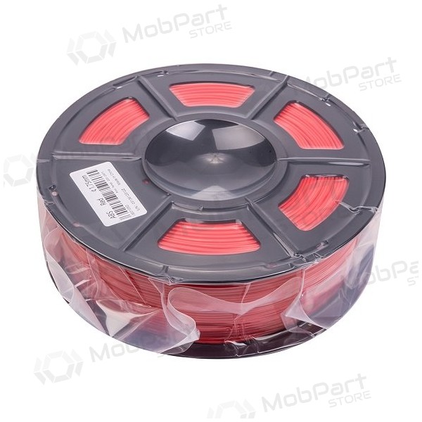 3D spausdinimo plastikas ABS, 1.75mm, 1kg, red 3D spausdinimo plastikas ABS, 1.75mm, 1kg, red