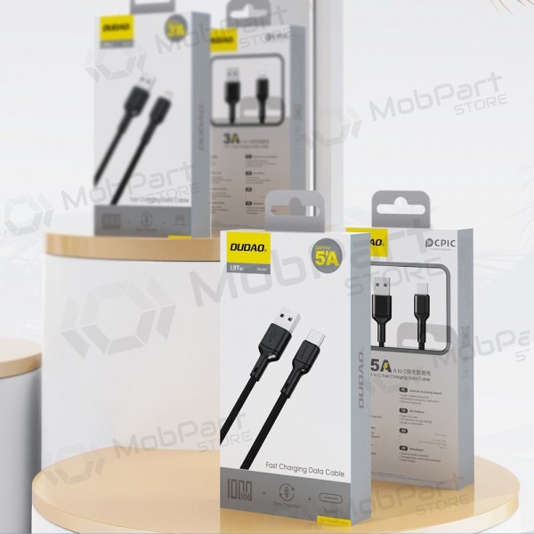 USB cable Dudao L9T USB-A to USB-C 5A 1.0m black