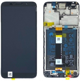 Huawei Y5p 2020 screen (black) (with frame and battery) (service pack) (original)