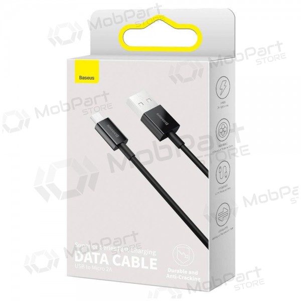 USB cable Baseus Superior microUSB 2A 2.0m (black) CAMYS-A01