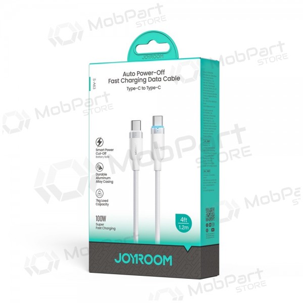 USB-C cable Joyroom S-A63 USB-C to USB-C 1.2 m 100 W white